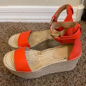 J. Crew espadrille platform sandals
